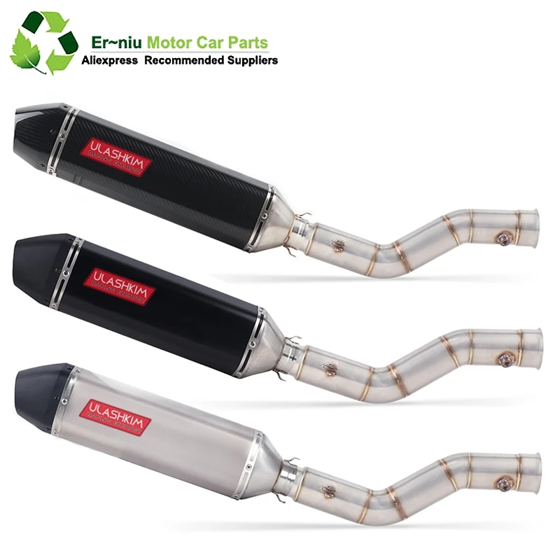 

Motorcycle Exhaust Muffler Escape Middle Link Contact Pipe Full System Slip On For yamaha YZF R1 1000 YZF1000 YZF-R1 2009~2015