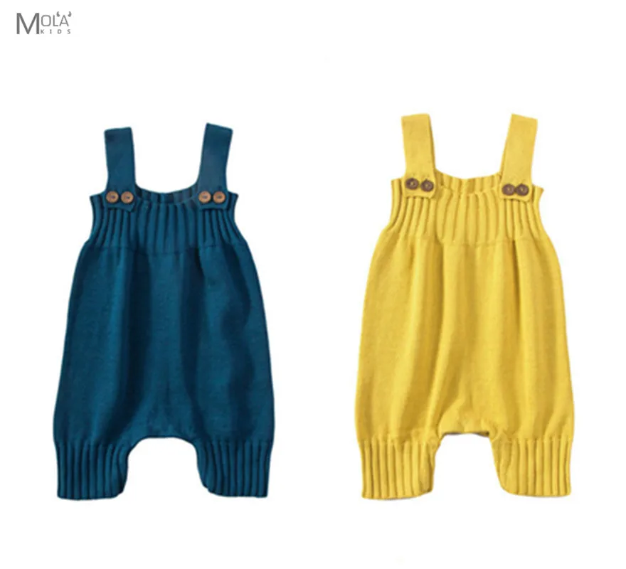 BOBO CHOSES Baby Knitting Romper Cute Warm Baby Jumpsuit For Newborn Baby Boy Clothes Cotton Kids