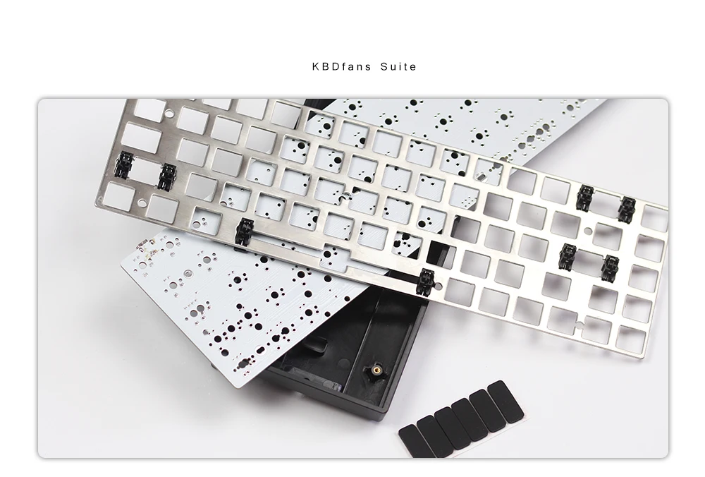 Tada68 diy kit пользовательская механическая клавиатура Вишневый синий гатерон красный переключатель