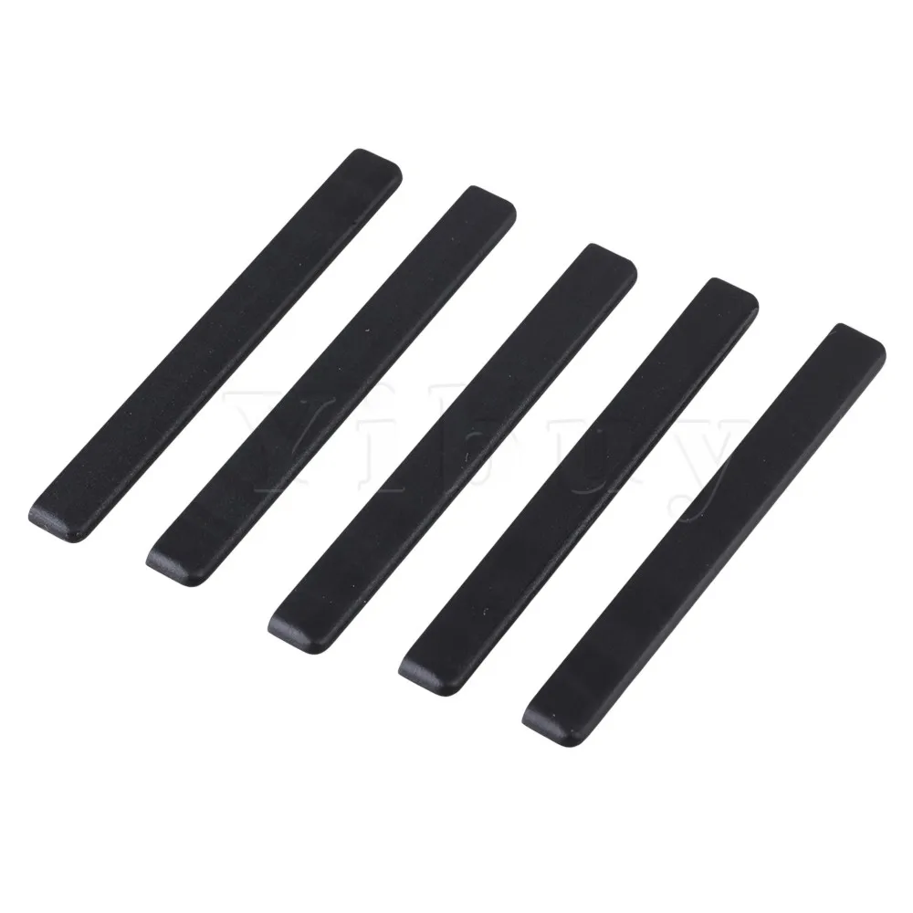 Yibuy 5pcs 53x3x6mm Black Plastic Bridge Saddle Replacement for Guitar Parts Yibuy 5pcs 53x3x6mm Black Plastic Bridge Saddle Replacement for Guitar Parts