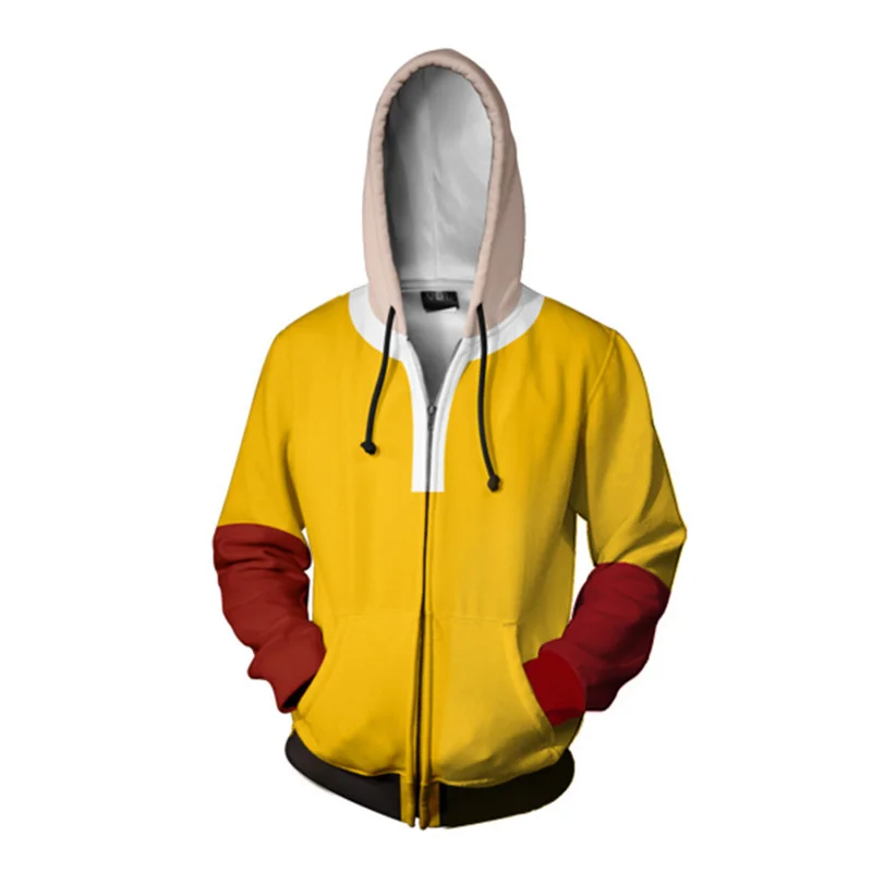 Cosroad Anime One Punch Man Saitama Cosplay Hoodie Costume Men Women Sweatshirts Casual Hoodie Spring Jacket Coat Top  (5)