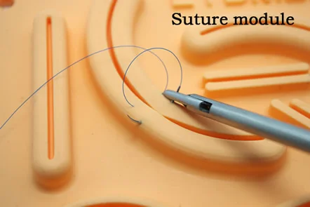 Учебные модули такие как шовный модуль перфорированный для зажимов|suture|suture