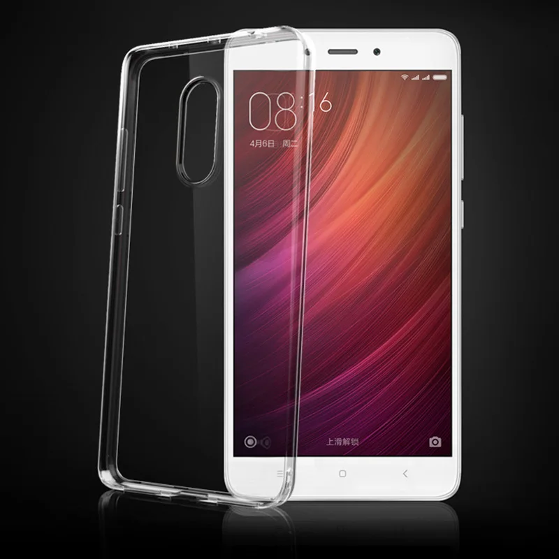 Прозрачный ультра тонкий Тонкий силиконовый xiomi xiaomi redmi note 4/redmi 4x чехол прозрачная