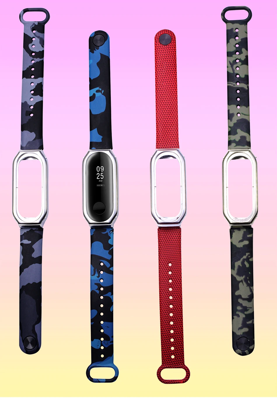 BOORUI новые Miband 3 ремень с металлическим корпусом и разнообразные с цветочным принтом correas Miband 3 аксессуары ремешок для xiaomi mi3