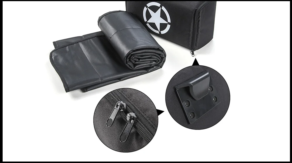 Interior do Carro Bolsa de Armazenamento Alforje para Jeep Estilo do Carro Mopai Lona Bagageira Acampamento Esteira Carga Organizador Bolsa Wrangler jk jl & 5 High Quality Automóveis e motos