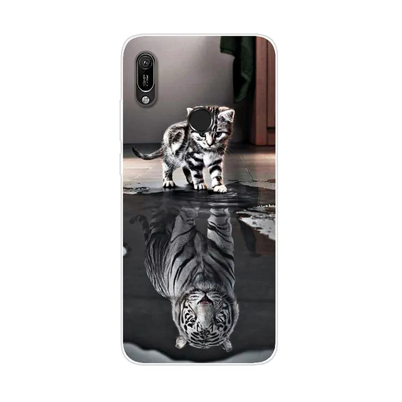 Чехол для Huawei Y6 2019 чехол силиконовый из ТПУ мягкий телефона тонкий 6 Prime