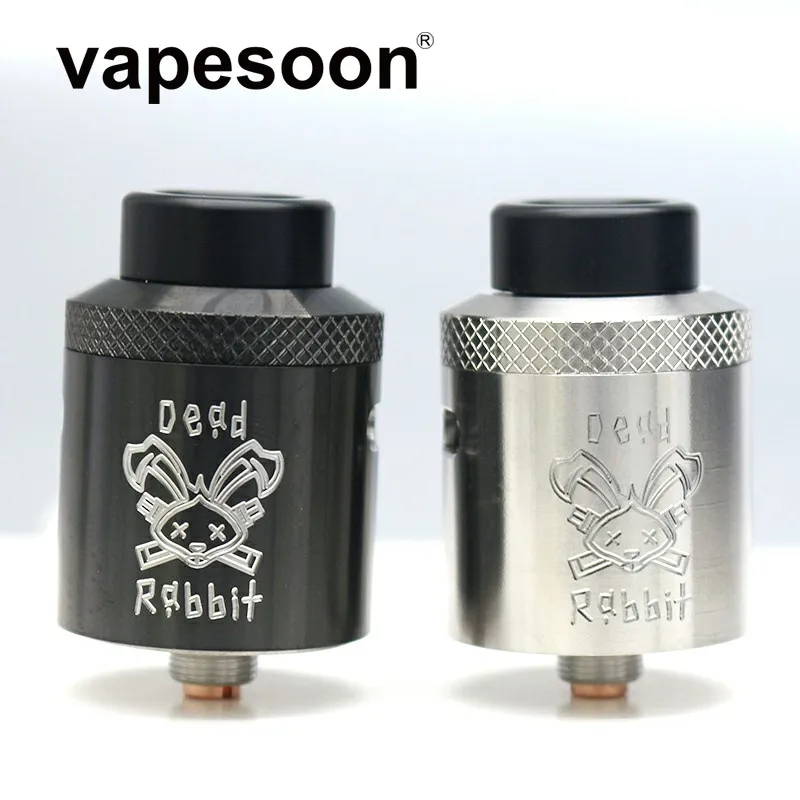 

Dead Rabbit BF RDA Atomzer W / Four Post Build Deck & Adjustable Top Side Diagonal Airflow Fit e-Cigarette Squonk Mod