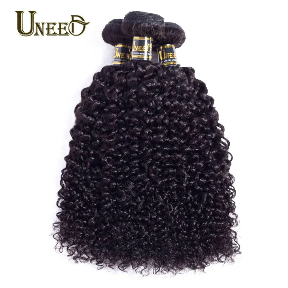 Uneed Brazilian Afro Kinky Curly Hair Bundles With Closure 100% Human Hair Weave Bundle With Lace Closure Remy Hair Extensions Uneed Brazilian Afro Kinky Curly Hair Bundles With Closure 100% Human Hair Weave Bundle With Lace Closure Remy Hair Extensions