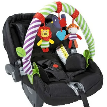 

1pc Stroller Crib Musical Mobile Cot Bell Music Box Holder Arm Baby Bed Hanging Rattle Toys For Newborns Learning Education Toy