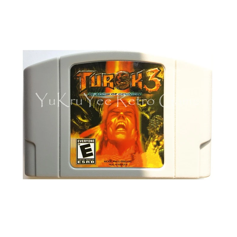 

Turok 3 Shadow of Oblivion Video Game Accessories Memory Cartridge Card for 64 Bit Console US NTSC Version N86