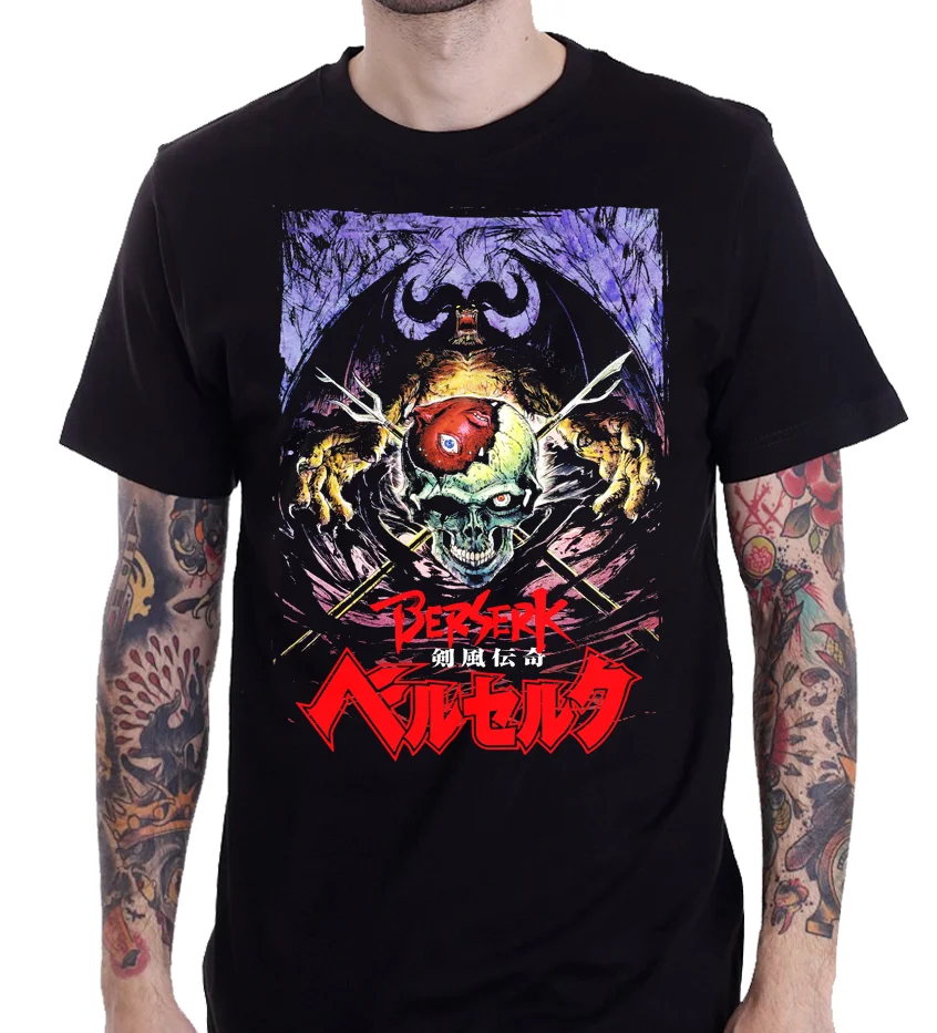 

Berserk Anime Manga Japan Cartoon T shirt S - 2XLCartoon t shirt men Unisex New Fashion tshirt free shipping funny tops