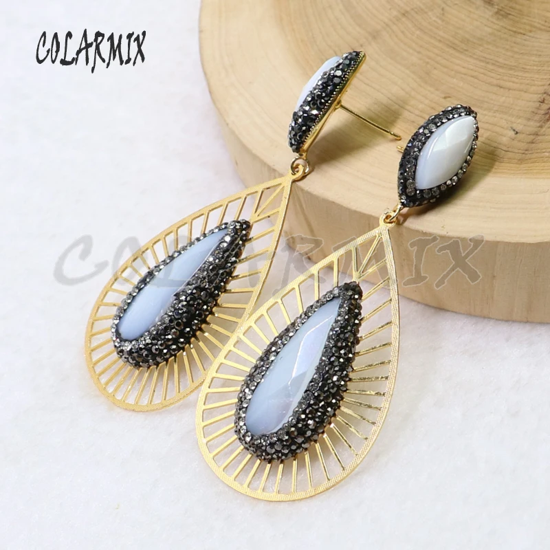 

5 pairs dangle earring drop earrings wholesale earrings gems jewelry handcrafted women jewelry gift 6024