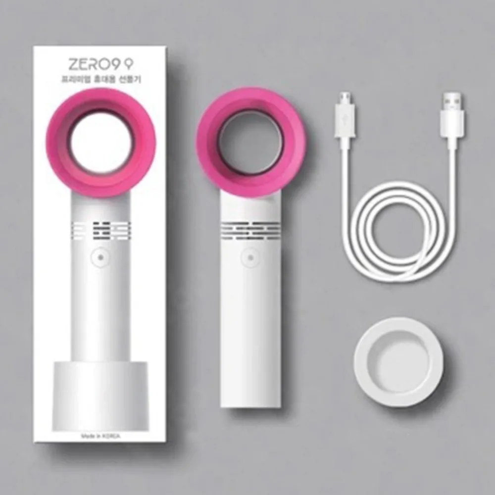 

Korean Fashion USB Handheld Air Conditioner Cooling Fan Summer Bladeless Air Conditioner Cooler Cooling Fan Best Gift