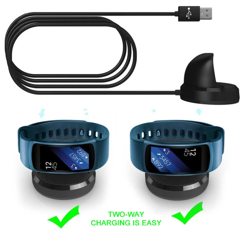 Зарядное устройство для samsung gear Fit 2 pro USB зарядная док-станция для fit2 watch Смарт-часы зарядный кабель для fit/ FIT2 PRO R365