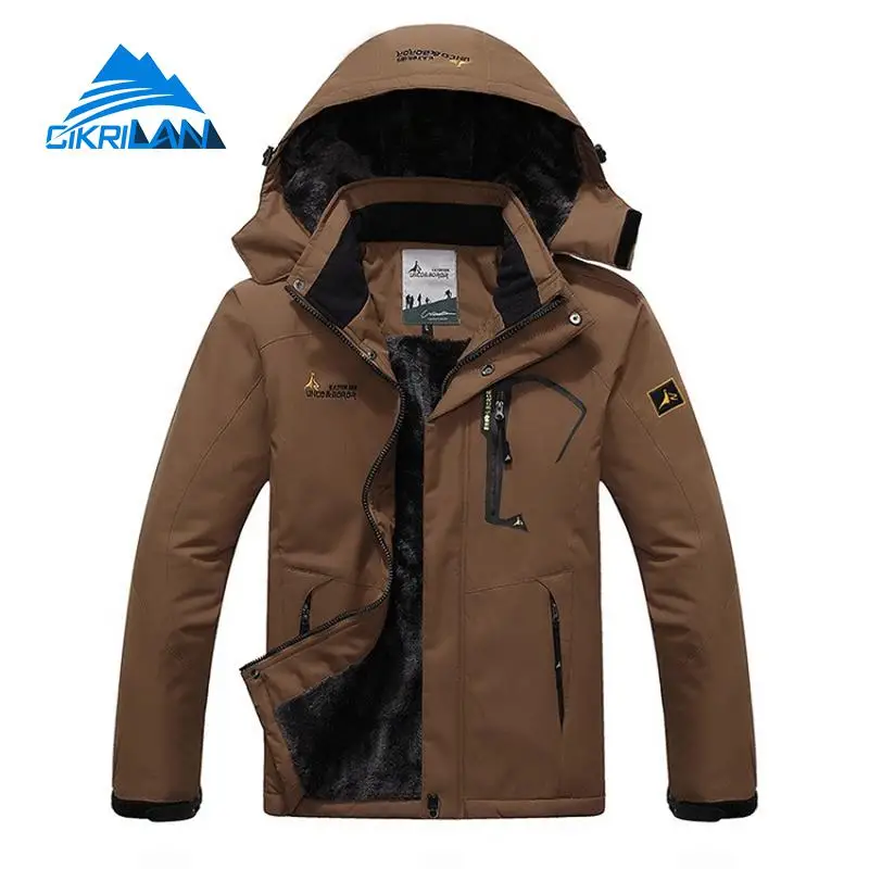 رجل شتاء دافئ windstopper التخييم التنزه سترات الرجال والمقاوم الصيد jaqueta masculino معطف تسلق التزلج