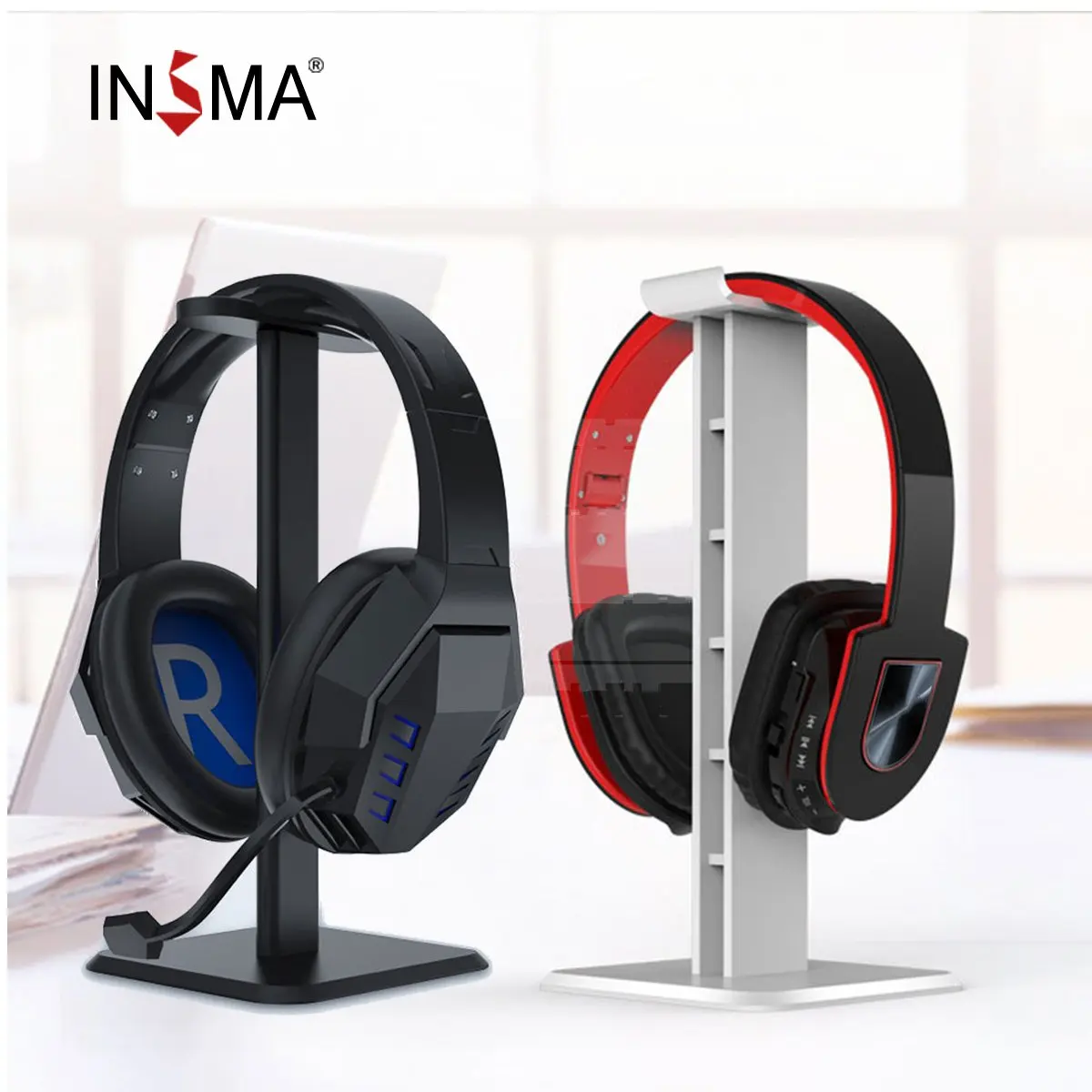

Universal Aluminum Headphone Holder Earphone Headset Hanger Headphone Desk Display Stand Shelf Bracket Hanger Support Bracket