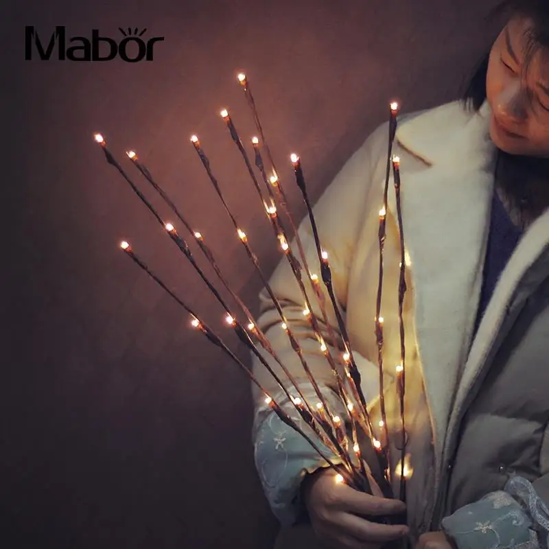 20LED Twigs Light String Indoor Wedding Party Home Decoration Warm White Night | Лампы и освещение
