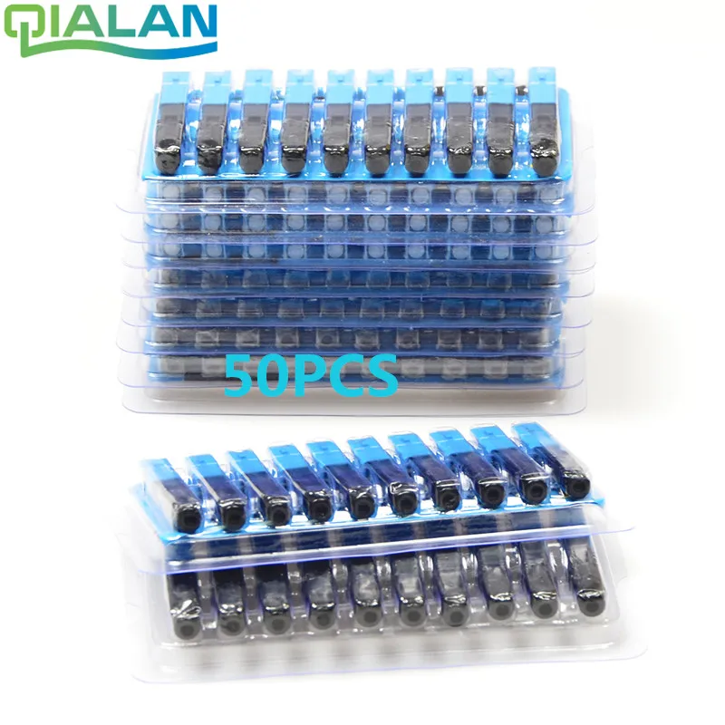 

50 Pieces Fiber Optic Connector SC UPC Fast Connector Embedded Connector FTTH Tool Cold Optical SC Connector