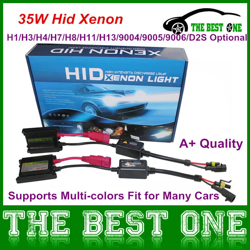 12V AC H1 H3 H7 D2S Bulbs Slim Ballasts 35W Hid Xenon Conversion Kit