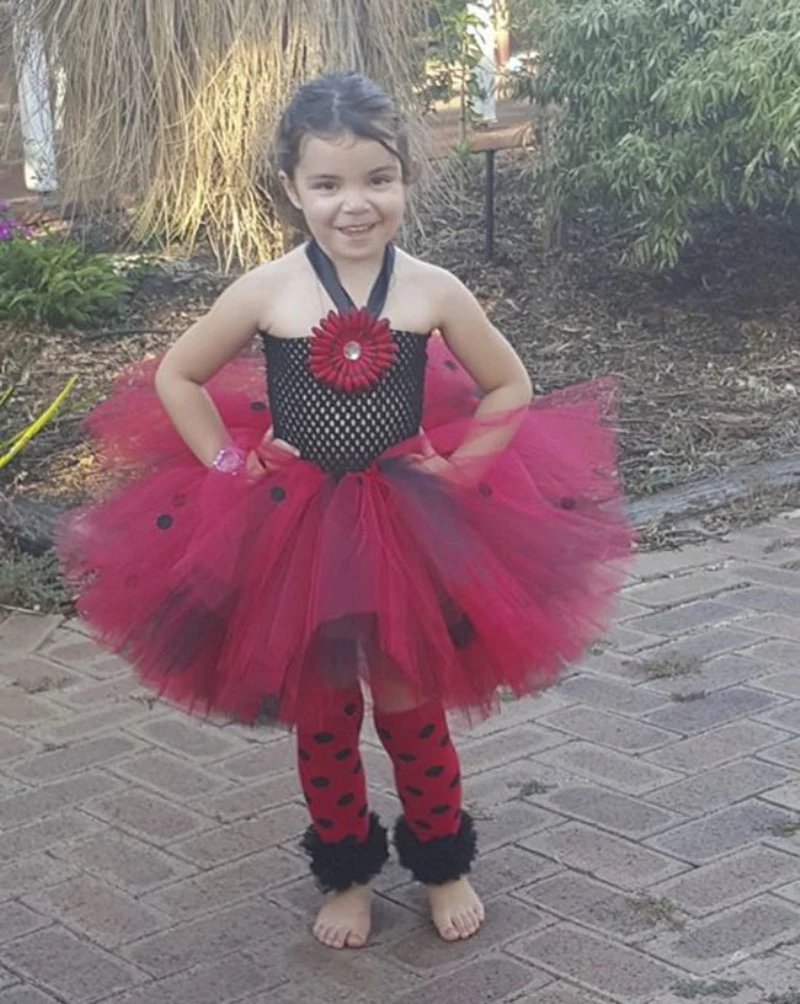 Lady bug tutu dress- lady bug costume- lady bug tutu1