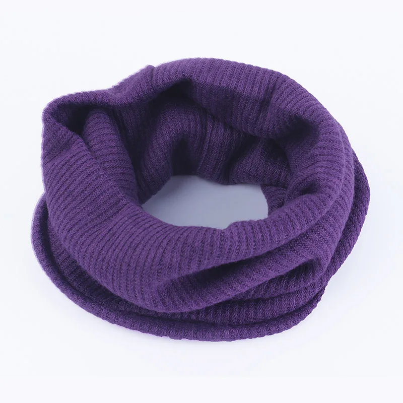 DMROLES, новинка, хлопковый зимний шарф для малышей, детский шарф, шарфы для девочек, шарфы для женщин, девочек/мальчиков, толстый теплый шарф, Прямая поставка - Цвет: Purple