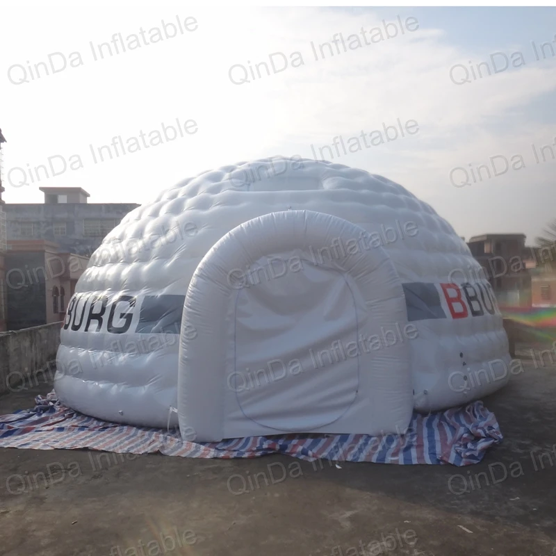 Дизайн открытый гигантский надувной купол палатки вечерние события белый надувной igloo палатка для продажи