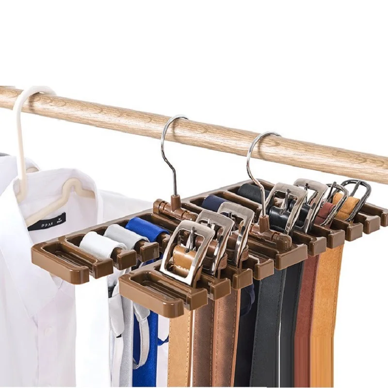 

Belt Scarf Tie Storage Rack Multifunction Hanger Holder Closet Shelves Wardrobe Organizer Space Saver Rack Hook Organization