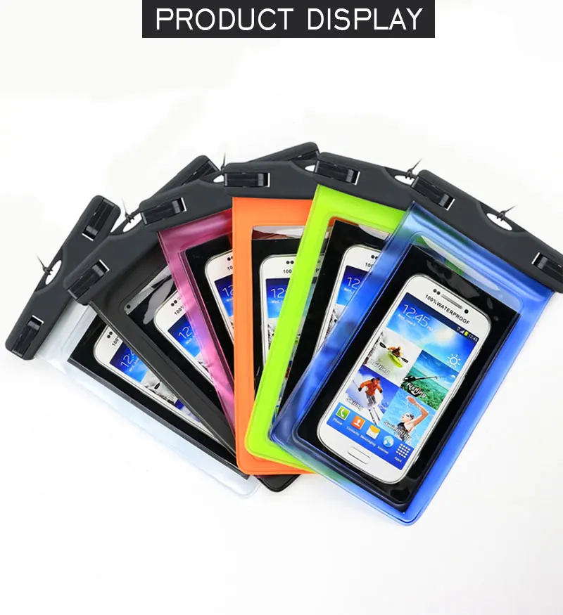 

Universal Waterproof Pouch Cover Waterproof Phone Cases Underwater Swim Mobile Phone Case Bag For iPhone 8 7 Plus 6s Plus 6 Plus