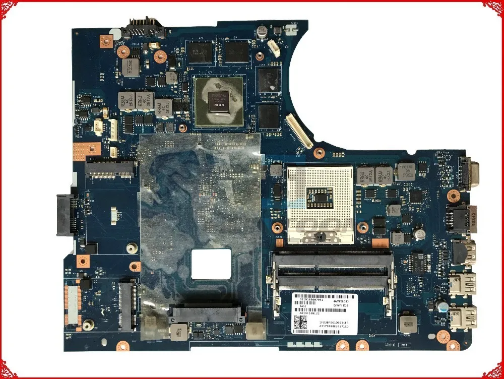 Материнская плата QIWY4 для ноутбука Lenovo Ideapad Y580 90001314 HM76 PGA989 DDR3 GTX660M 2 Гб 100%