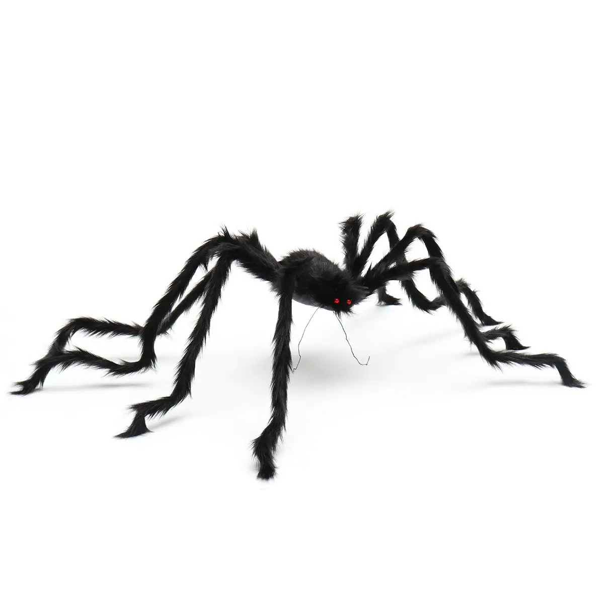 5FT/150cm Black Spiders Halloween Decoration Haunted House Prop Indoor Outdoor For Party