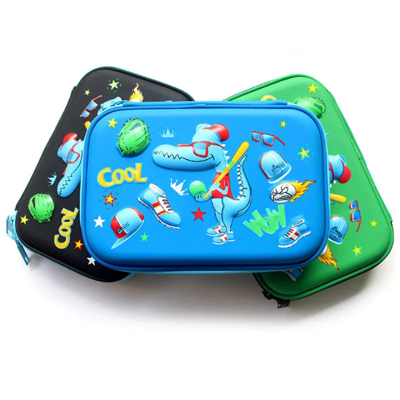 

1PCS Creative Cartoon Dinosaur Pencil Case Cute Multi Function Large Capacity Student Pencil Case Child Storage EVA Pencil Bag