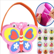 Cartoon DIY Handmade Bags Craft Material Children Creative Ability Development Toy Party Gift