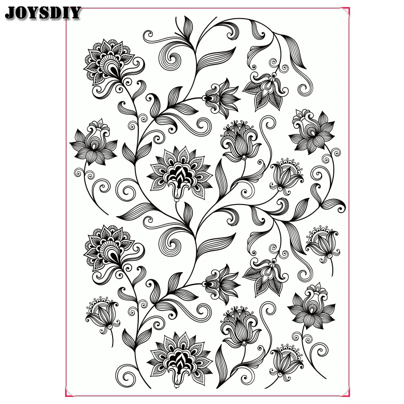 Beautiful Flowers Circle Scrapbook Photo Cards Account Rubber