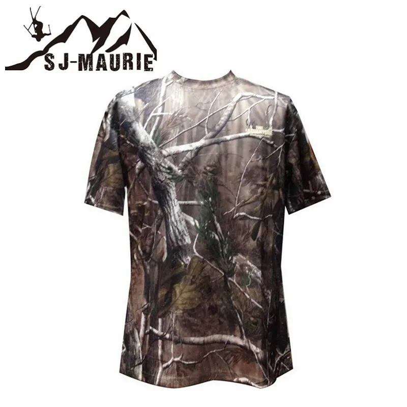 Тактическая Мужская футболка с круглым вырезом, футболки с коротким рукавом, быстросохнущая камуфляжная футболка для походов, охоты