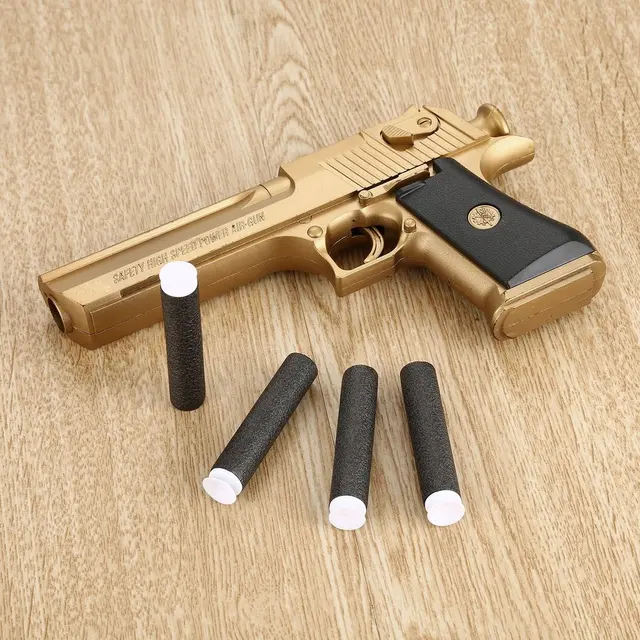 Hot Toy Guns Plastic Pistol Gun Toy Soft Bullet Simulation Gun with