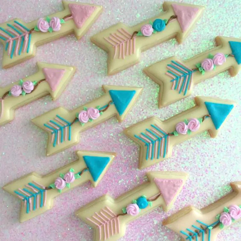 KENIAO Tribal Boho Arrow Cookie Cutter 11 x 4.2 CM Biscuit Fondant Bread Pastry Sandwich Stainless Steel DIY Kitchen Baking Mold