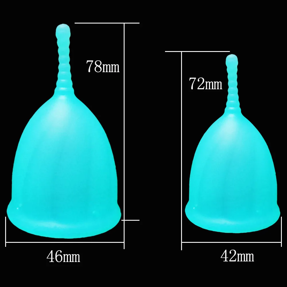 

No.7 Medical Grade Silicone Menstrual Cup Feminine Hygiene Copa menstrual Lady Cup Replace Menstrual Pads Period Cup With box