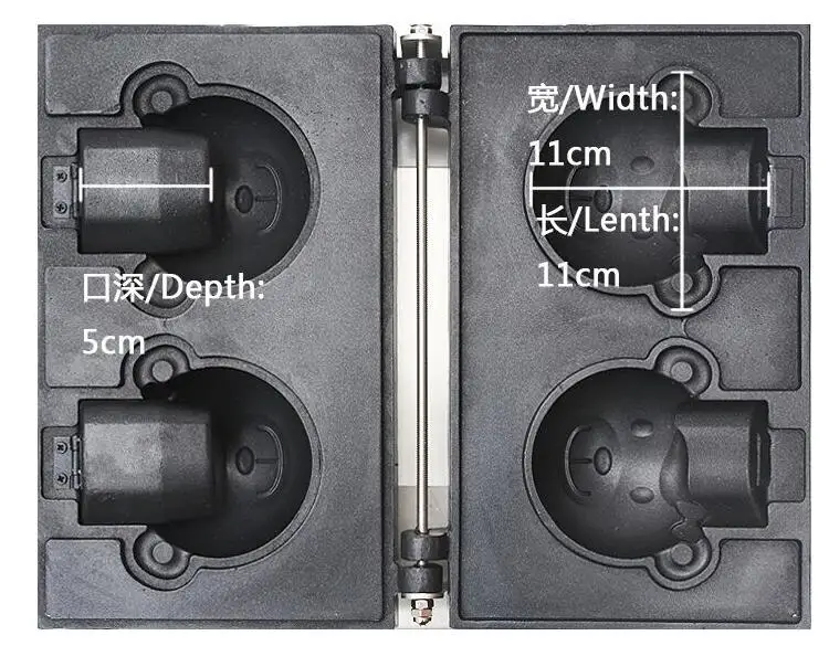 110v 220v маленький медведь открытый рот вафельница мороженое тайяки машина