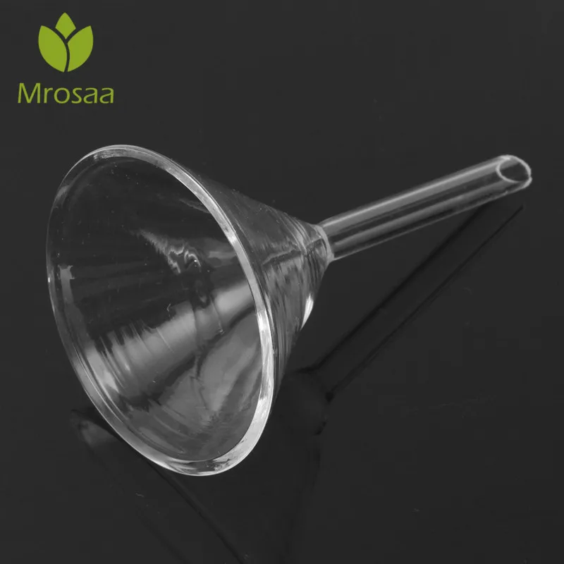 Новое поступление Mrosaa 1 шт. 60 мм прозрачная стеклянная треугольная Воронка