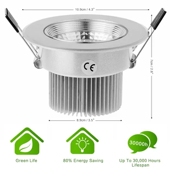 

Dimmable Led downlight light COB Ceiling Super Bright COB Ceiling Spot Light 5w Ceiling Recessed Lights Indoor Lighting