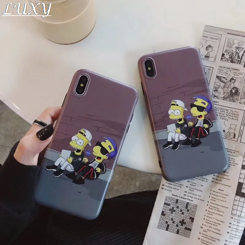 

HOT American Cartoon Brand tablet computer cover for apple iphone 7 7Plus 8 8plus 6 S Plus X XS Max Xr phone Telefon kilifi Etui