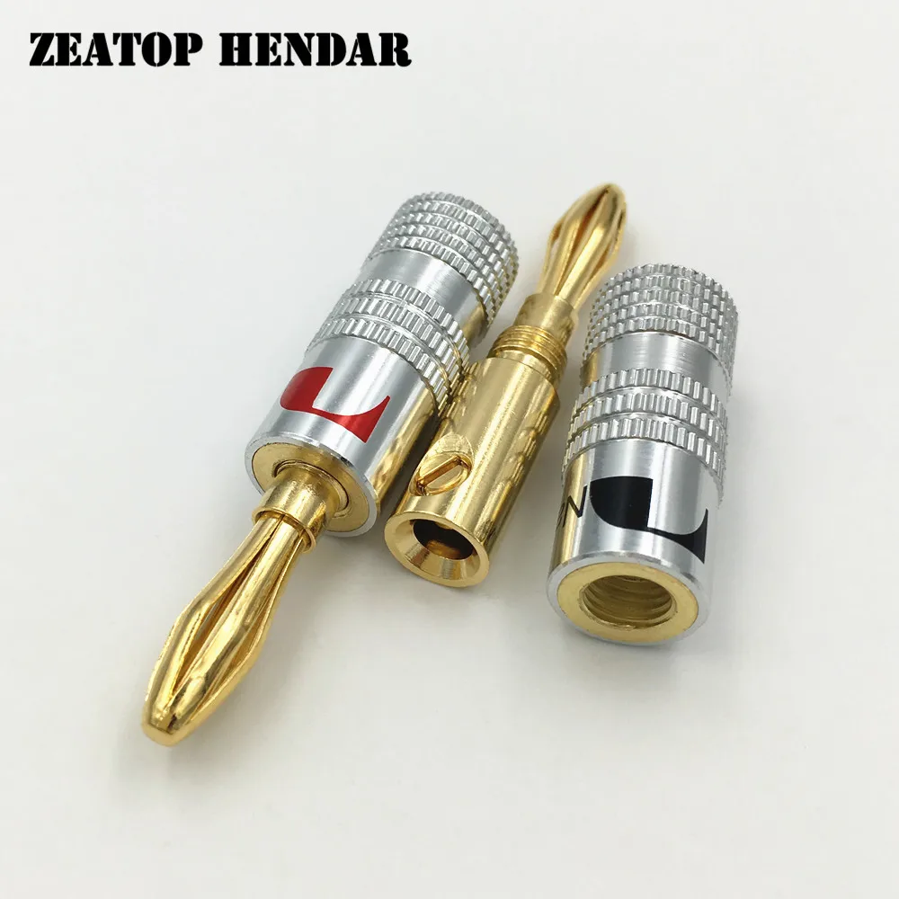 Динамик Nakamichi 4 мм золотой динамик 24 К 10 шт.|connector 4mm|connectors goldconnector jack |