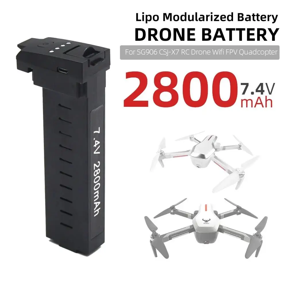 $28.36 HobbyLane 74V 2800mAh Drone Battery for SG906 CSJX7 X193 RC Drone Wifi FPV Quadcopter Parts Acces