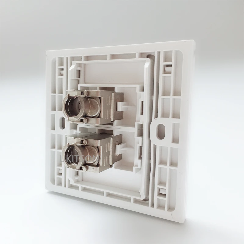 2 Socket CAT6A RJ45 Wall Panel pic 5