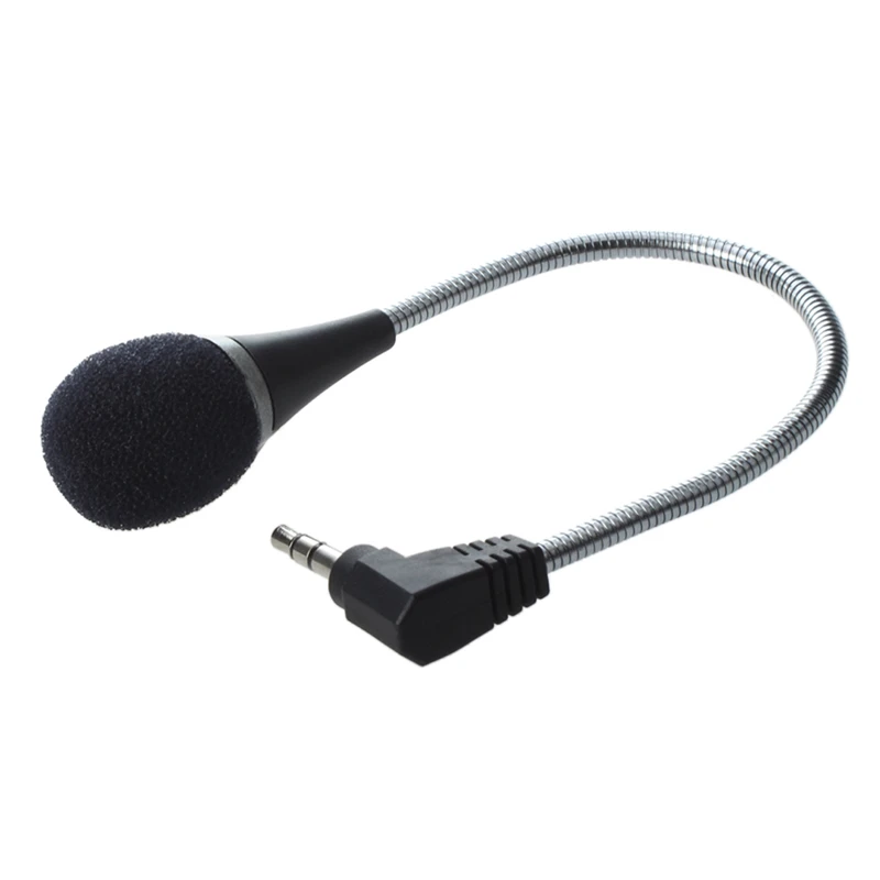 SODIAL (R) Мини 3,5 мм Гибкий микрофон для ПК/ноутбука/Skype