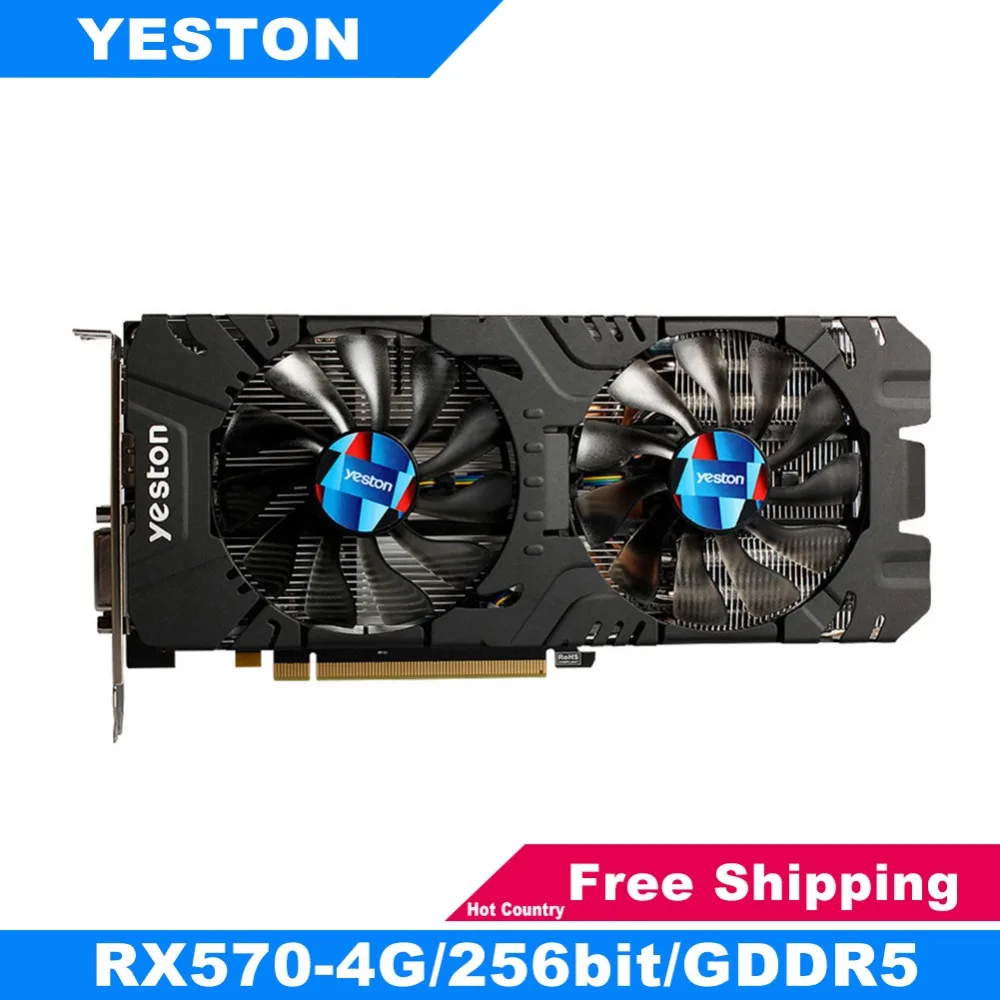 

Yeston RX570 256bit Graphics Cards GDDR5 PCI-Express 3.0 Gaming Desktop Computer PC Video Graphics Cards Support DVI-D HDMI DP