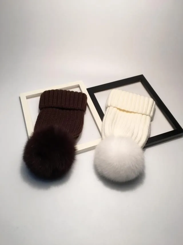 pompom hat fur hat winter hats for women knitted hat winter beanie hat women hat (2)