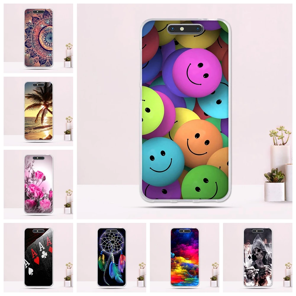 

Silicone TPU Phone Cases For ZTE Blade V8 Case 3D Luxury Cute Flower Fundas Soft Ultra Thin Covers Pattern Case