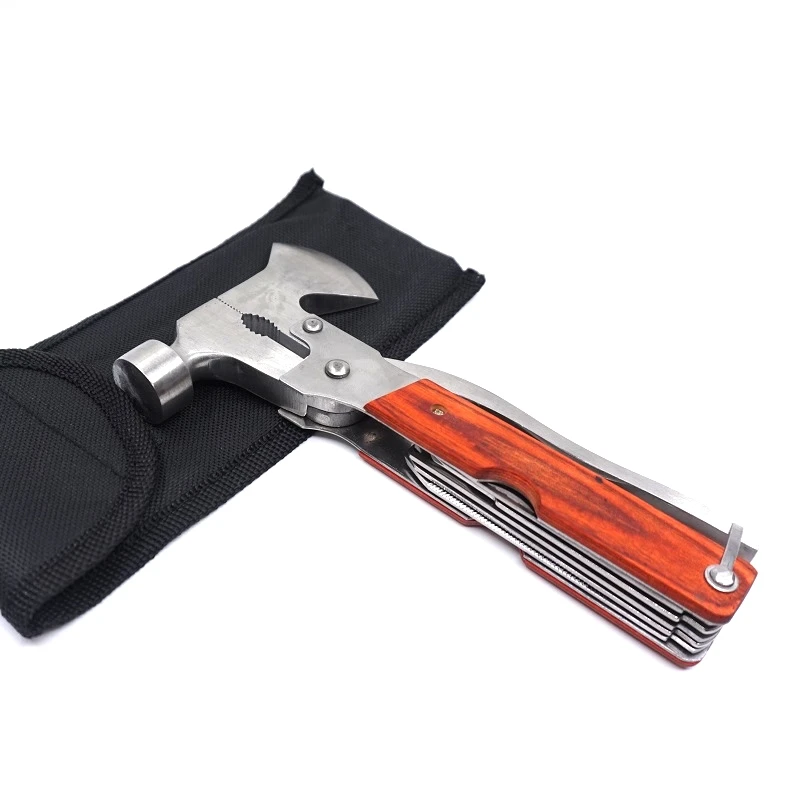 Multifunction Folding Hammer Axe Pliers Knife Screwdriver Stainless