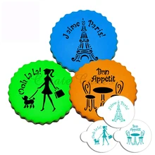 Я люблю Париж Cookie набор трафаретов, торт трафарет дизайнером Трафареты Украшения Торта Помады Трафареты украшения набор инструментов ST-620